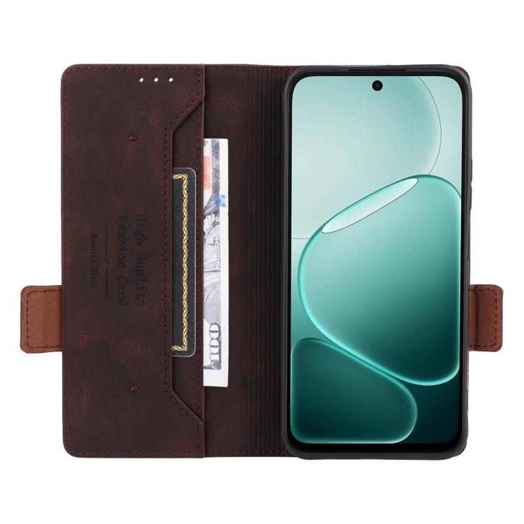 For OPPO A6x 5G / 4G Magnetic Clasp Leather Phone Case