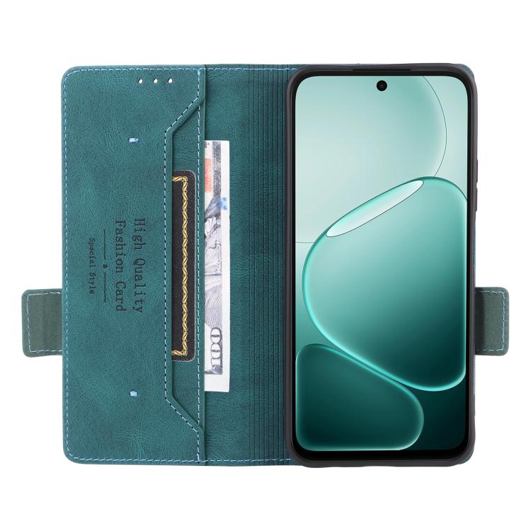 For OPPO A6x 5G / 4G Magnetic Clasp Leather Phone Case