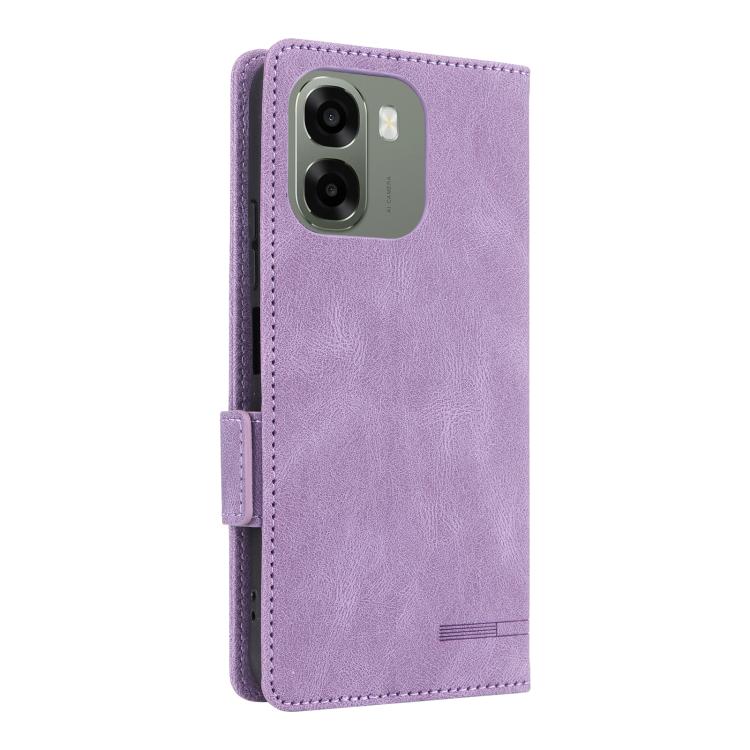 For OPPO A6x 5G / 4G Magnetic Clasp Leather Phone Case
