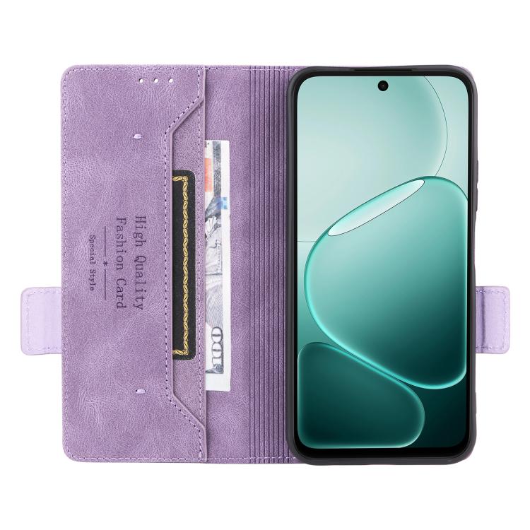 For OPPO A6x 5G / 4G Magnetic Clasp Leather Phone Case