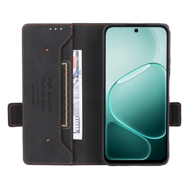 For OPPO A6x 5G / 4G Magnetic Clasp Leather Phone Case