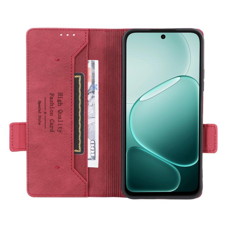 For OPPO A6x 5G / 4G Magnetic Clasp Leather Phone Case