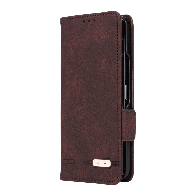 For Samsung Galaxy Z Fold5 Magnetic Clasp Leather Phone Case