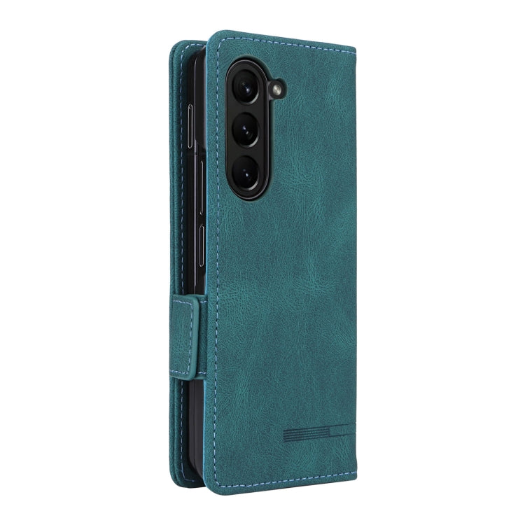 For Samsung Galaxy Z Fold5 Magnetic Clasp Leather Phone Case