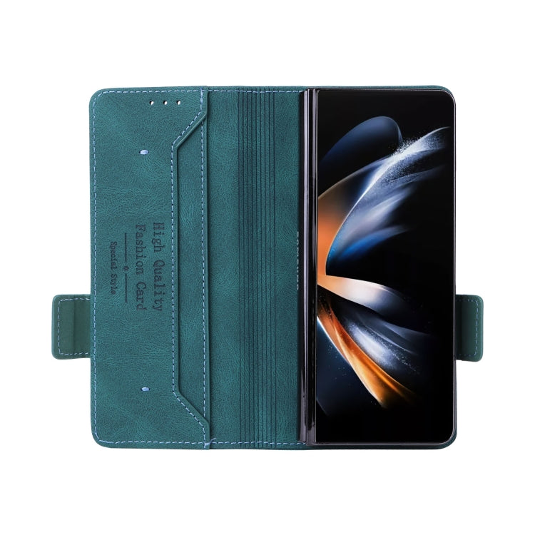 For Samsung Galaxy Z Fold5 Magnetic Clasp Leather Phone Case