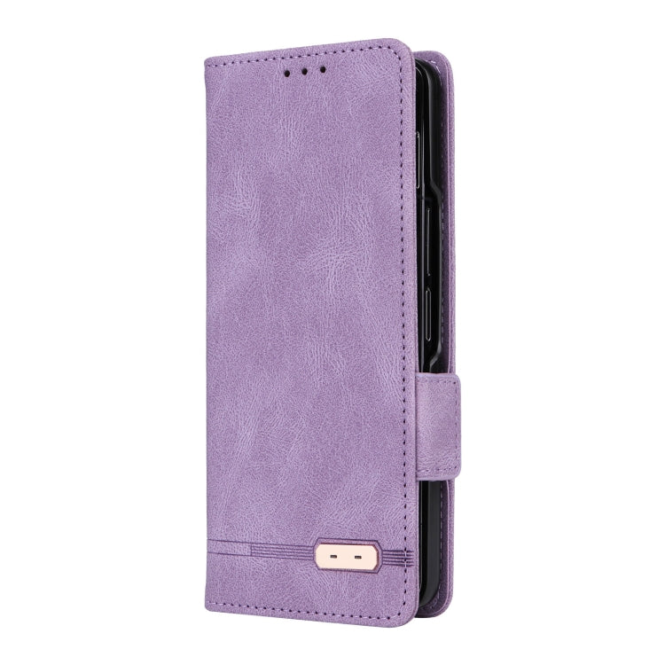 For Samsung Galaxy Z Fold5 Magnetic Clasp Leather Phone Case