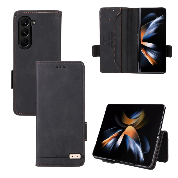 For Samsung Galaxy Z Fold5 Magnetic Clasp Leather Phone Case