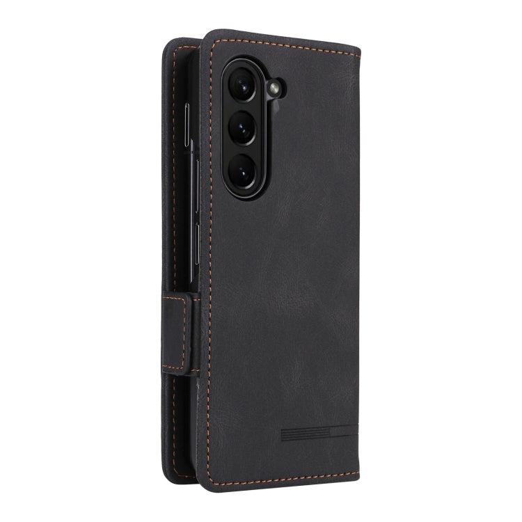 For Samsung Galaxy Z Fold5 Magnetic Clasp Leather Phone Case