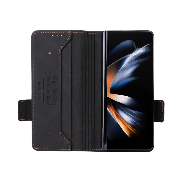 For Samsung Galaxy Z Fold5 Magnetic Clasp Leather Phone Case