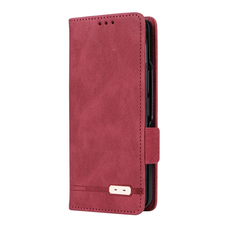 For Samsung Galaxy Z Fold5 Magnetic Clasp Leather Phone Case