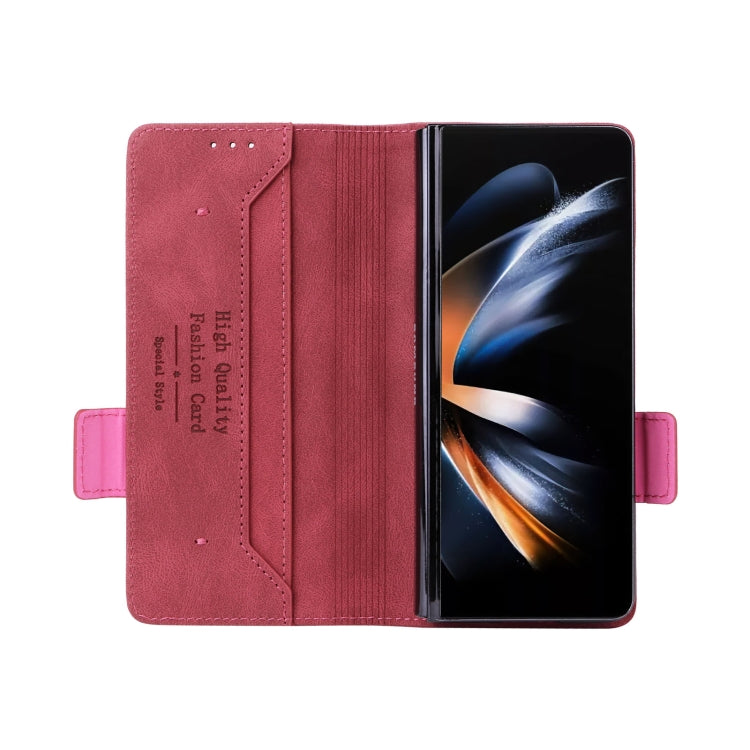 For Samsung Galaxy Z Fold5 Magnetic Clasp Leather Phone Case