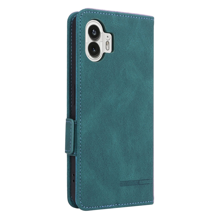 For Nothing Phone 2 Magnetic Clasp Leather Phone Case