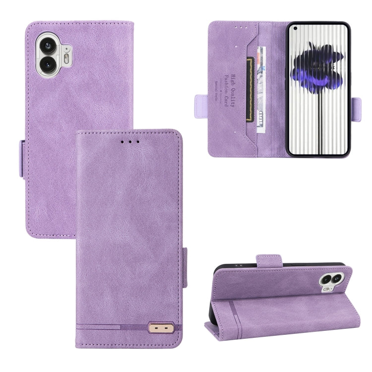 For Nothing Phone 2 Magnetic Clasp Leather Phone Case