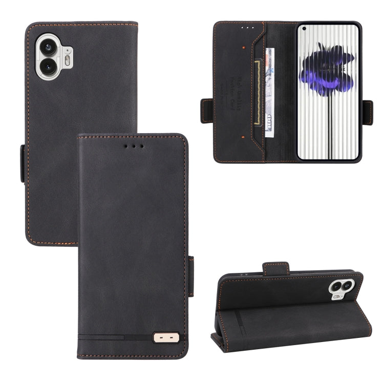 For Nothing Phone 2 Magnetic Clasp Leather Phone Case