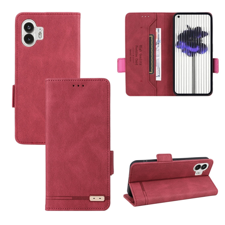 For Nothing Phone 2 Magnetic Clasp Leather Phone Case