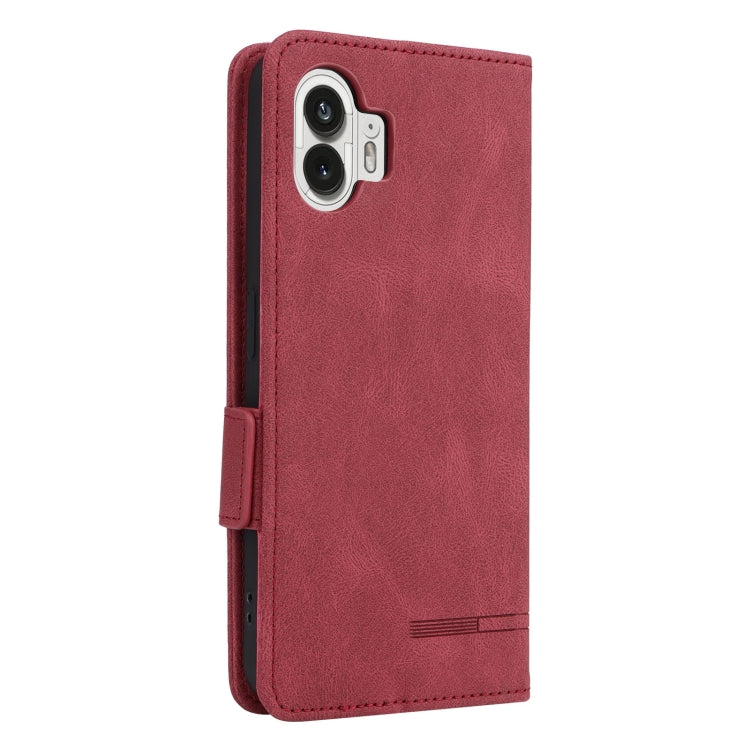 For Nothing Phone 2 Magnetic Clasp Leather Phone Case