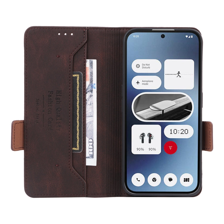 For Nothing Phone 2a Magnetic Clasp Leather Phone Case