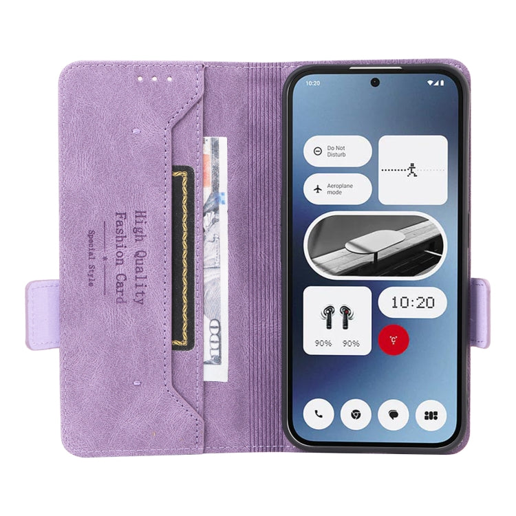 For Nothing Phone 2a Magnetic Clasp Leather Phone Case