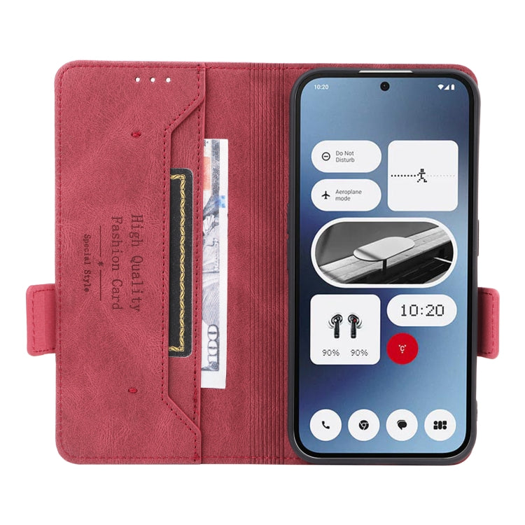 For Nothing Phone 2a Magnetic Clasp Leather Phone Case