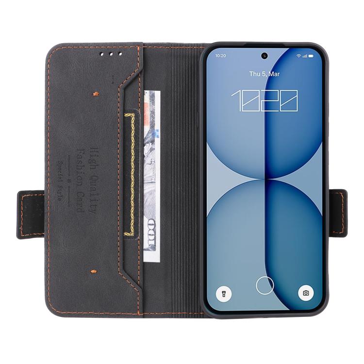 For Nothing Phone 4a Magnetic Clasp Leather Phone Case