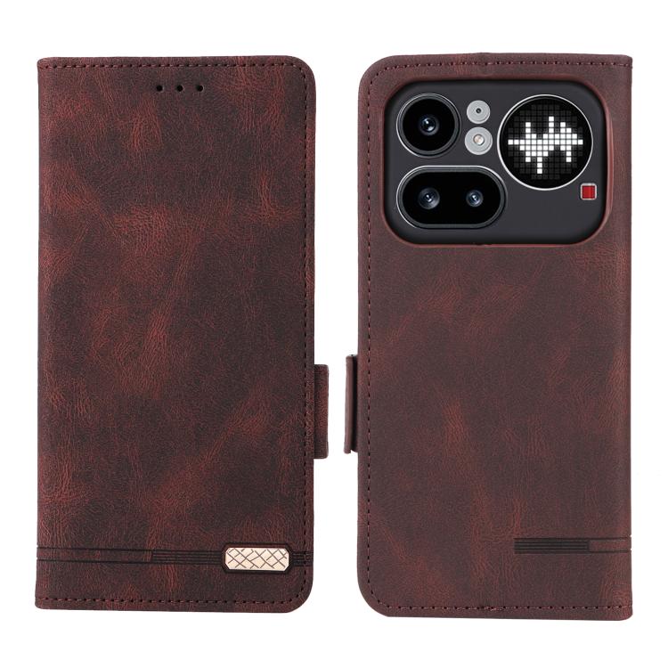 For Nothing Phone 4a Pro Magnetic Clasp Leather Phone Case