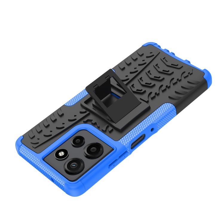 For Motorola Moto G Power 5G 2025 Tire Texture TPU + PC Phone Case with Holder