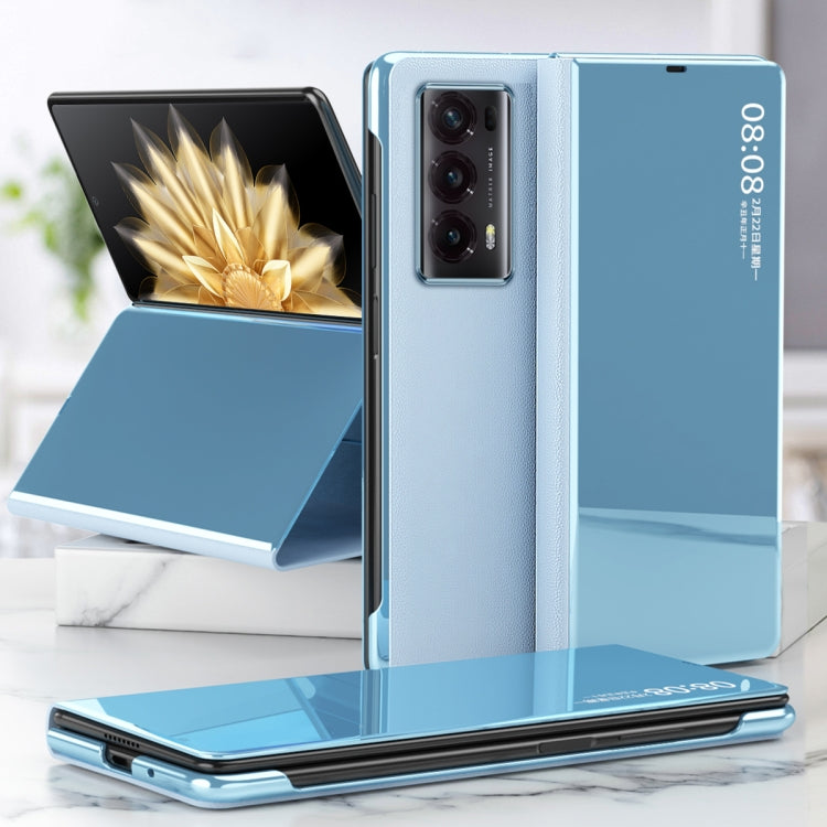 For Honor Magic V2 Electroplated Mirror Protective Phone Case with Holder