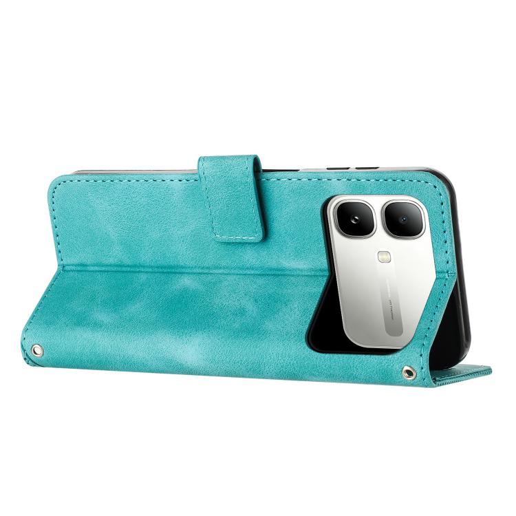 For Infinix Smart 20 4G Dream Triangle Leather Phone Case with Lanyard