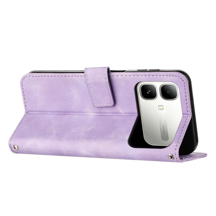 For Infinix Smart 20 4G Dream Triangle Leather Phone Case with Lanyard