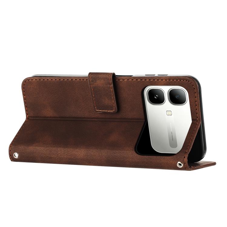 For Infinix Smart 20 4G Dream Triangle Leather Phone Case with Lanyard