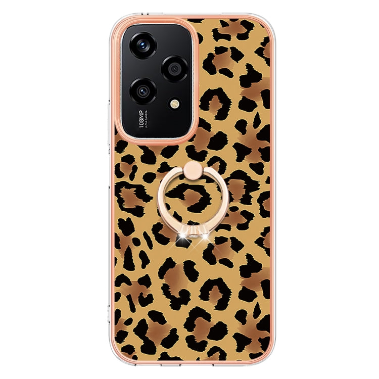 For Honor 200 Lite Global Electroplating Dual-side IMD Phone Case with Ring Holder