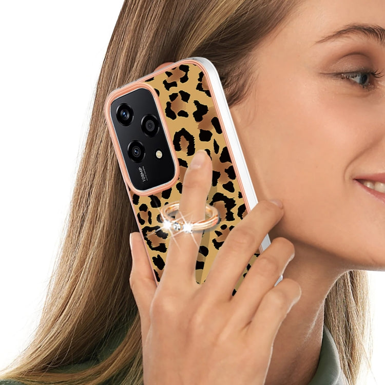 For Honor 200 Lite Global Electroplating Dual-side IMD Phone Case with Ring Holder