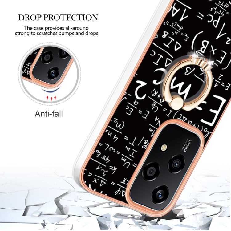 For Honor 200 Lite Global Electroplating Dual-side IMD Phone Case with Ring Holder