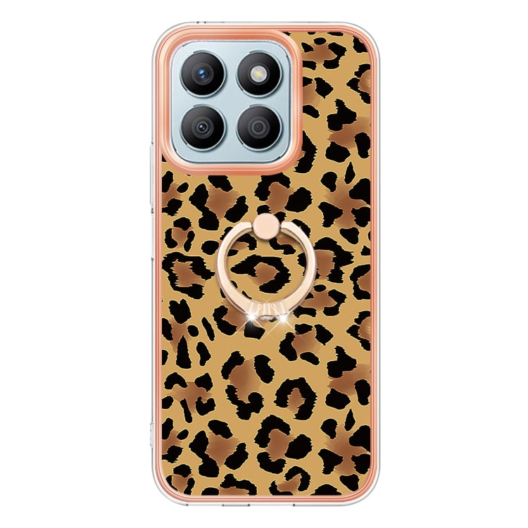 For Honor X8b Electroplating Dual-side IMD Phone Case with Ring Holder