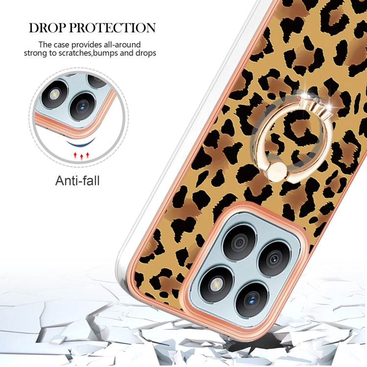 For Honor X8b Electroplating Dual-side IMD Phone Case with Ring Holder