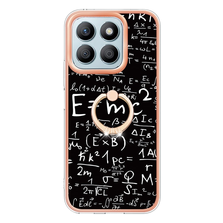 For Honor X8b Electroplating Dual-side IMD Phone Case with Ring Holder