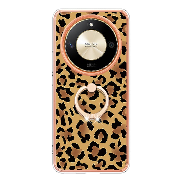 For Honor X9b Electroplating Dual-side IMD Phone Case with Ring Holder