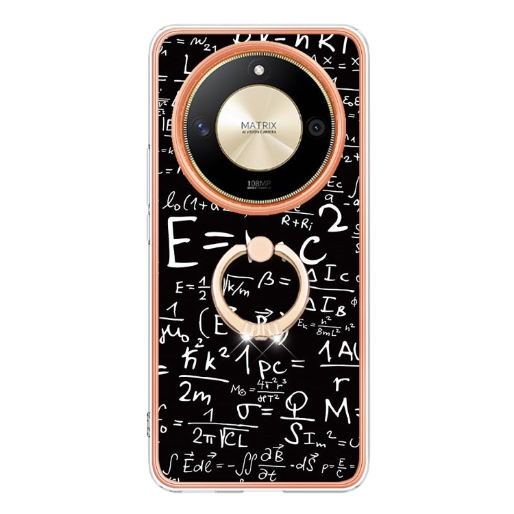 For Honor X9b Electroplating Dual-side IMD Phone Case with Ring Holder