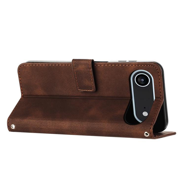 For iPhone Air Dream Triangle Leather Phone Case with Lanyard