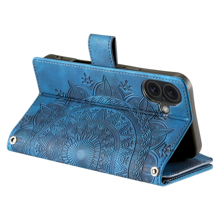 For iPhone 16 Pro Max Multi-Card Totem Zipper Leather Phone Case