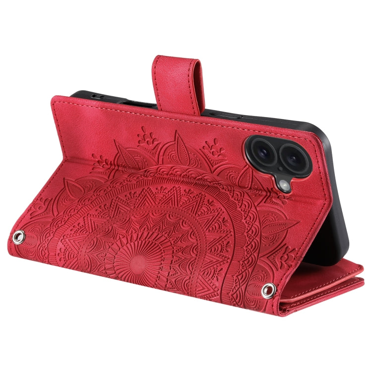 For iPhone 16 Pro Max Multi-Card Totem Zipper Leather Phone Case