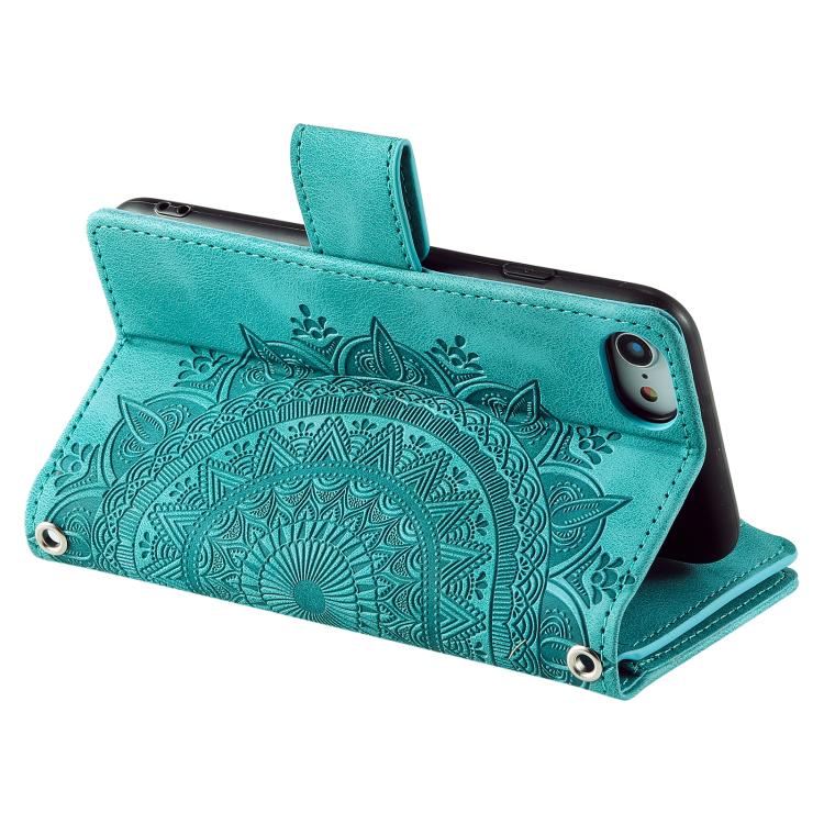 For iPhone 16e / 17e Multi-Card Totem Zipper Leather Phone Case