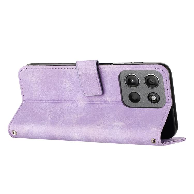 For Motorola Moto G15 Dream Triangle Leather Phone Case with Lanyard