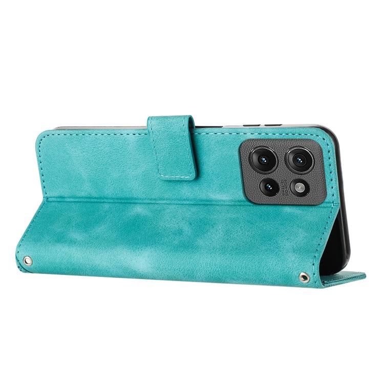 For Motorola Moto G 5G 2025 Dream Triangle Leather Phone Case with Lanyard