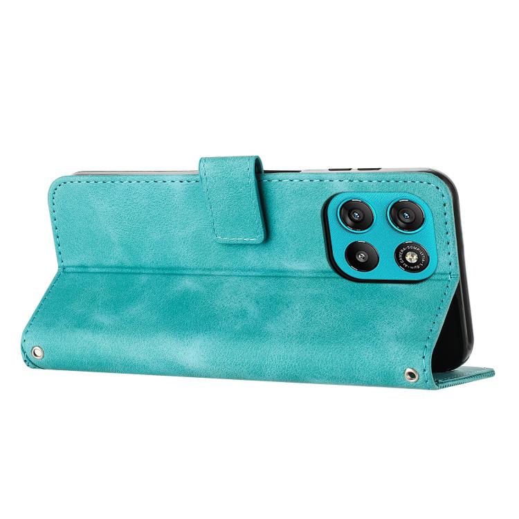 For Motorola Moto G67 Power / G57 Power Dream Triangle Leather Phone Case with Lanyard