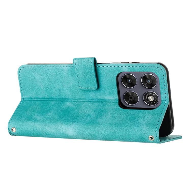 For Motorola Moto G67 / G77 5G Dream Triangle Leather Phone Case with Lanyard