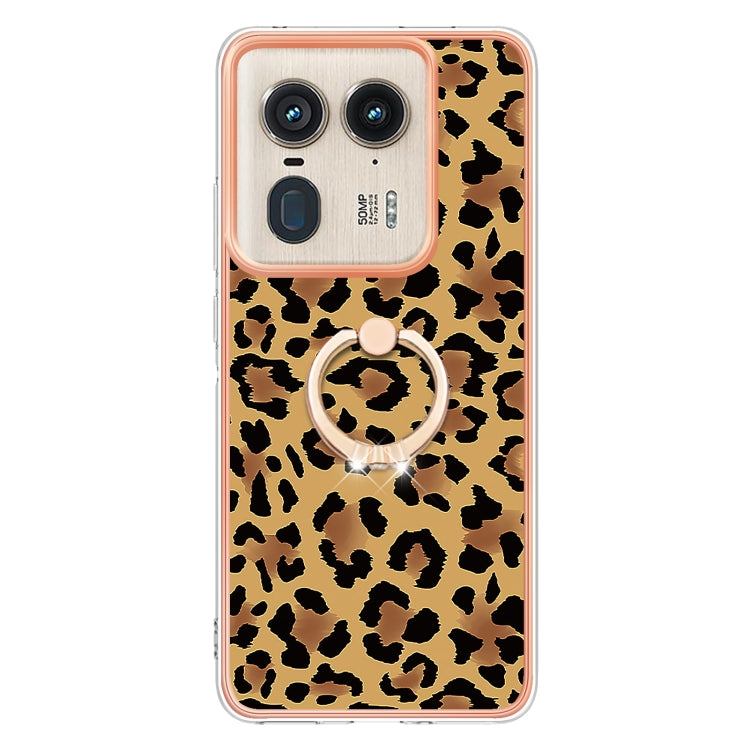 For Motorola Edge 50 Ultra Electroplating Dual-side IMD Phone Case with Ring Holder