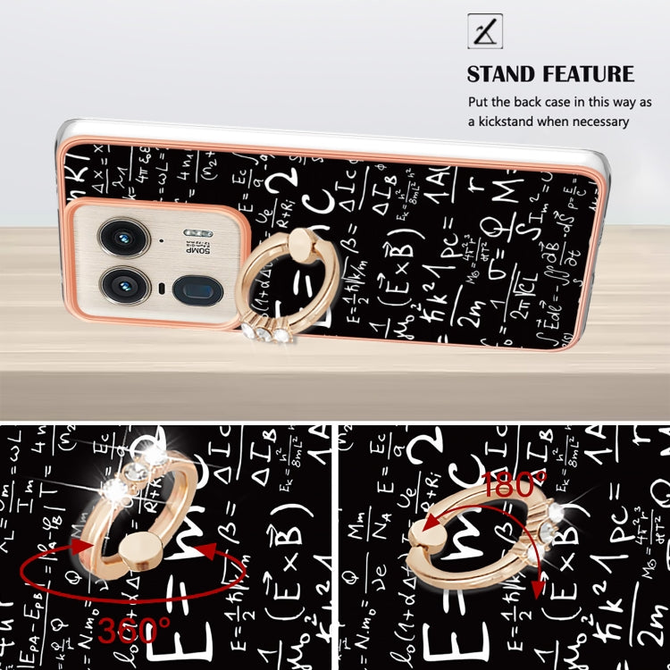 For Motorola Edge 50 Ultra Electroplating Dual-side IMD Phone Case with Ring Holder