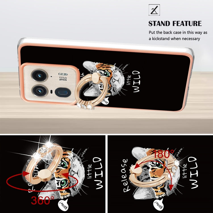 For Motorola Edge 50 Ultra Electroplating Dual-side IMD Phone Case with Ring Holder