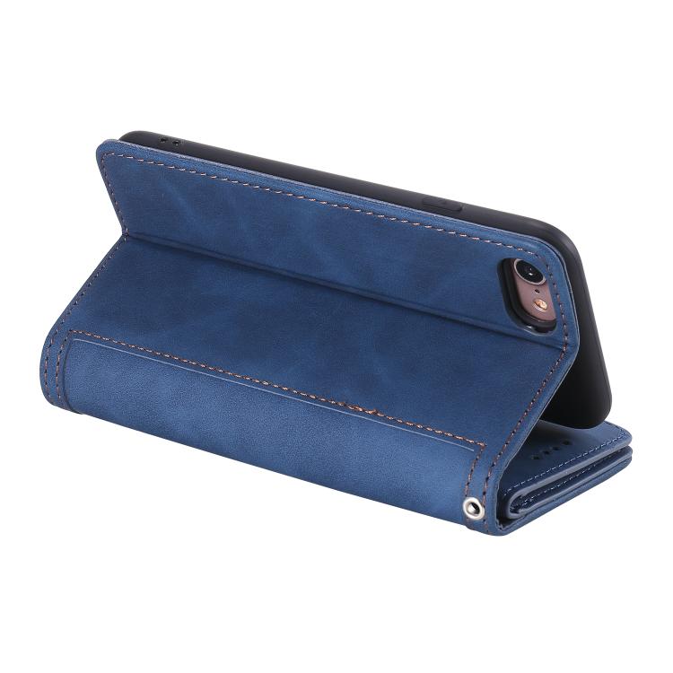 For iPhone 16e / 17e Nine Card Zipper Bag Leather Phone Case with Lanyard